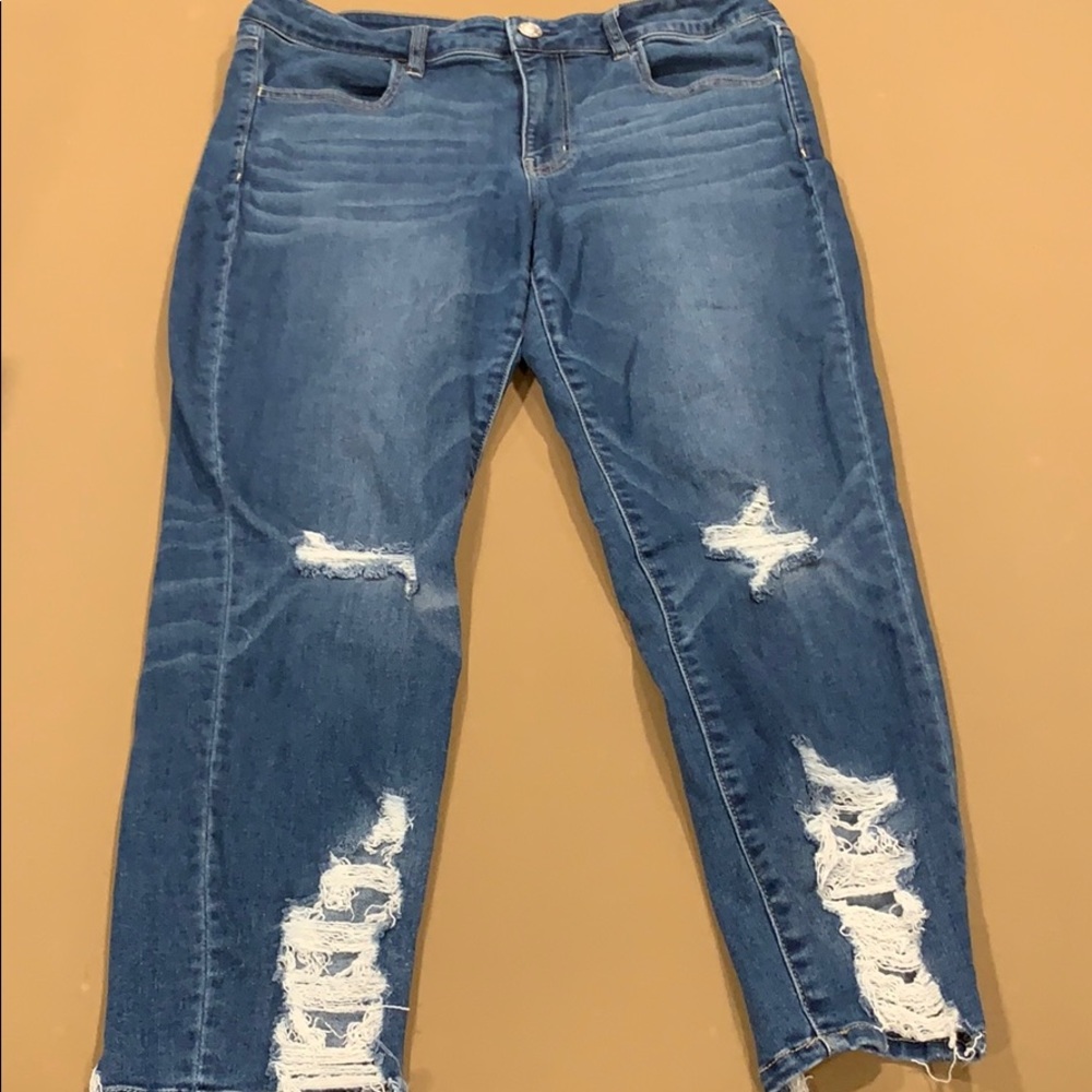 American eagle jeggings crop jeans size 14 regular